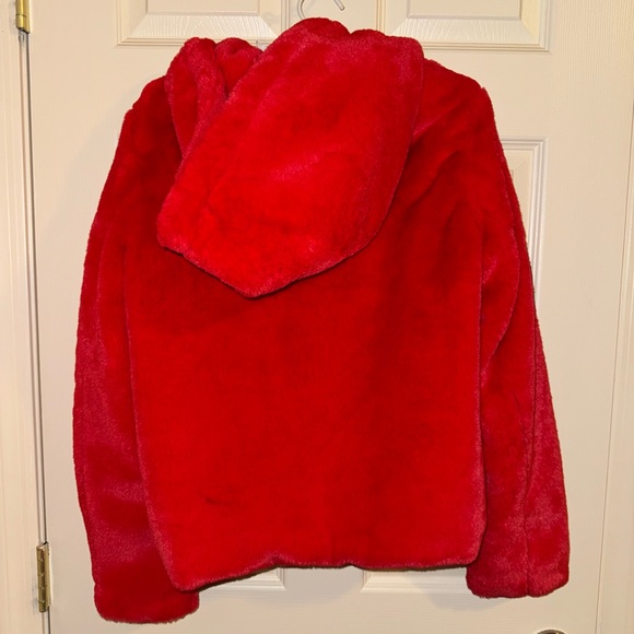 Red Fuzzy Jacket - Picture 4 of 5